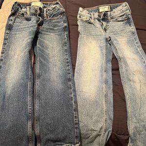 Boys Abercrombie Jeans Size 7/8 Slim Boot Cut Like New